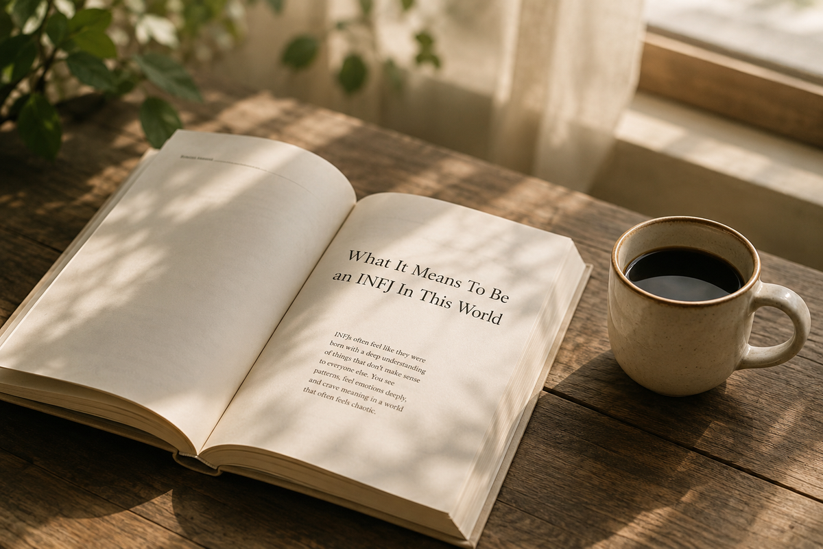 An open book in soft natural light