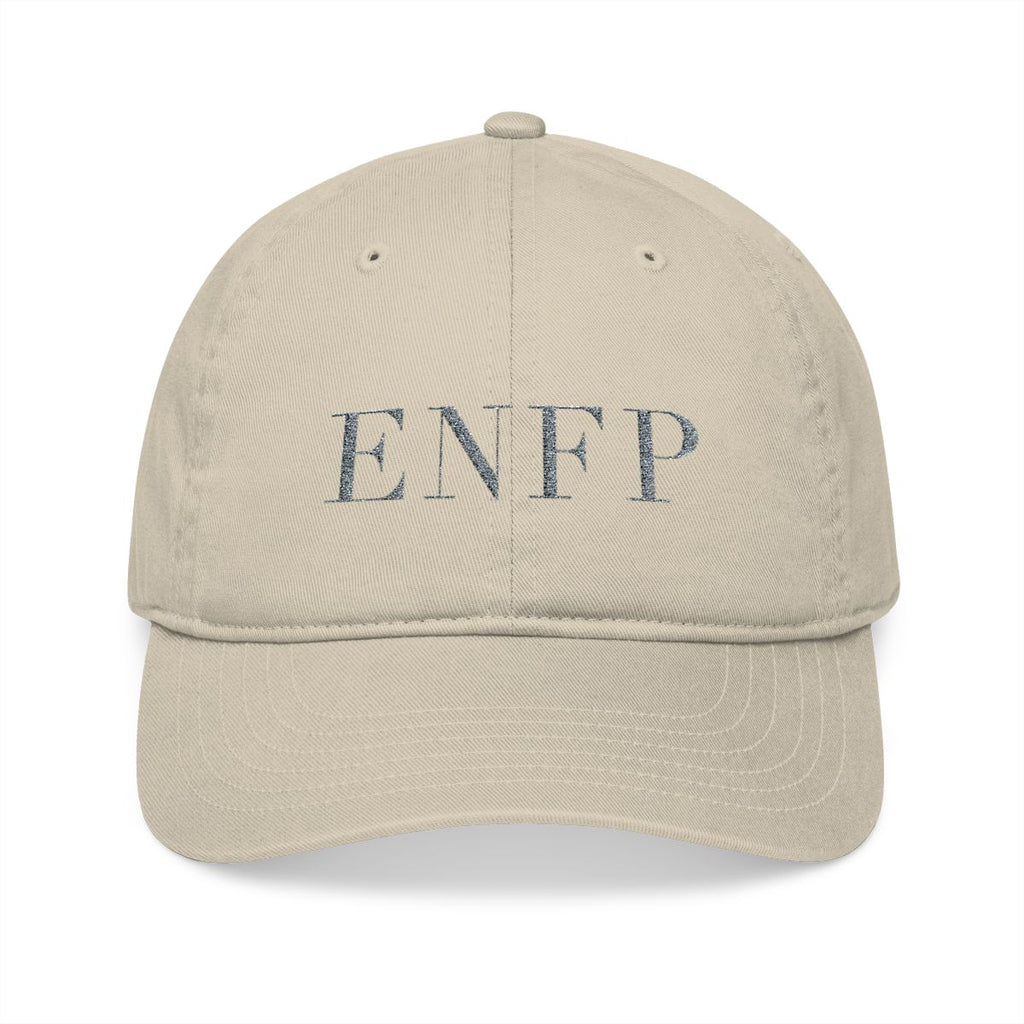 The Typese ENFP organic cap, oyster beige, front