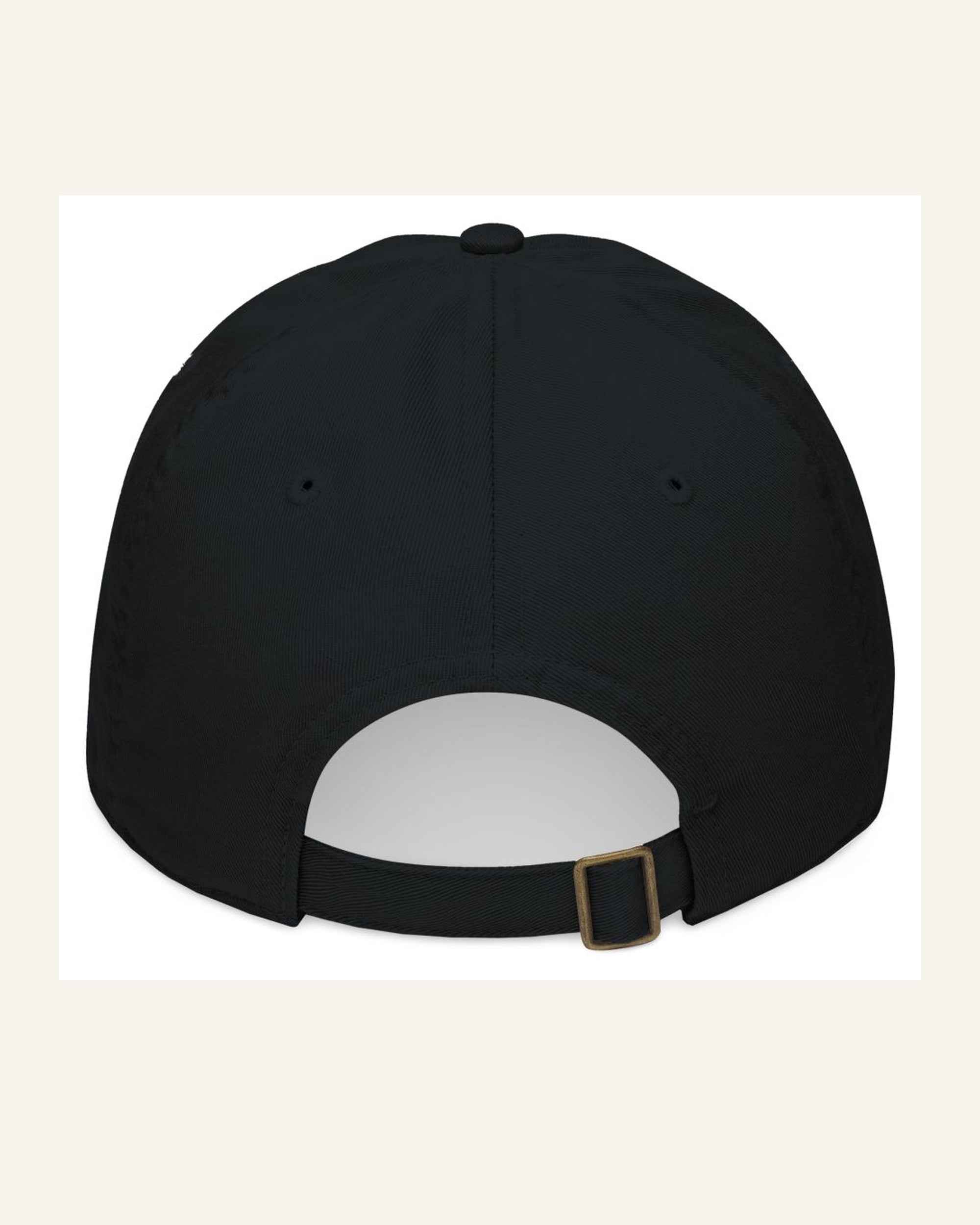 INFJ black organic baseball cap back product photo