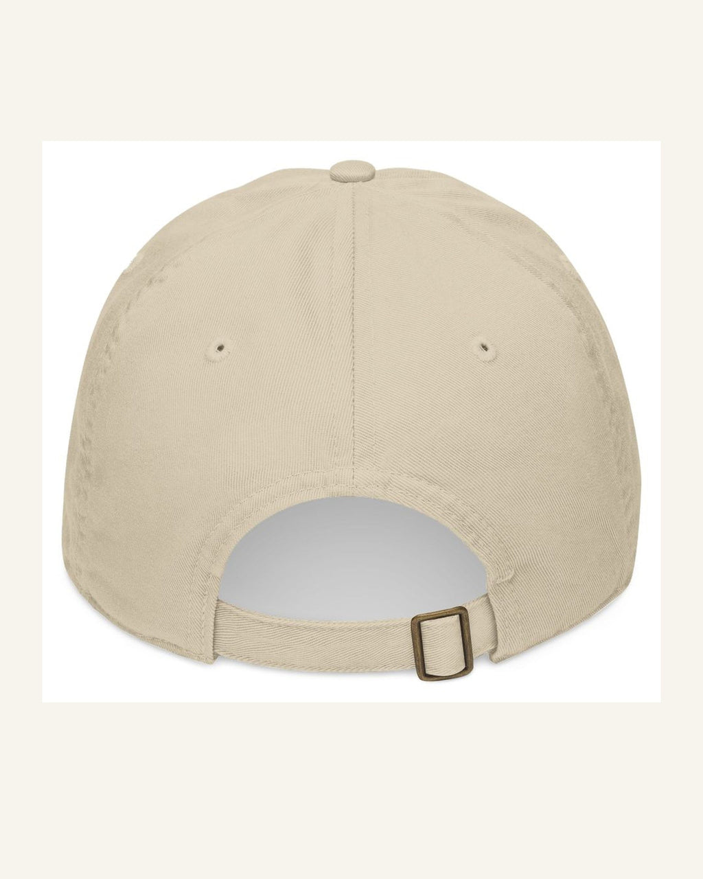 INFJ oyster organic baseball cap back product photo