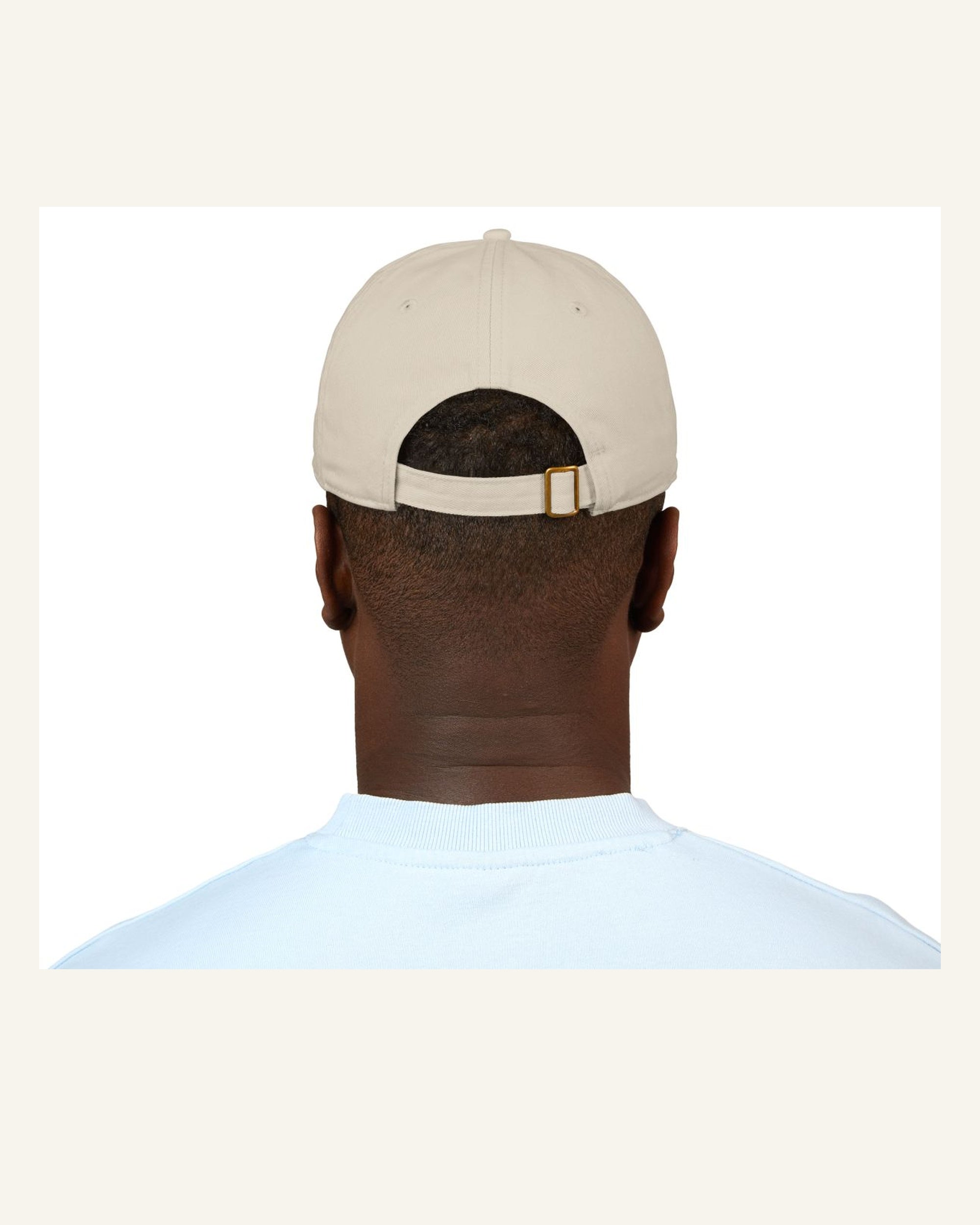 INFJ oyster organic baseball cap model back product photo