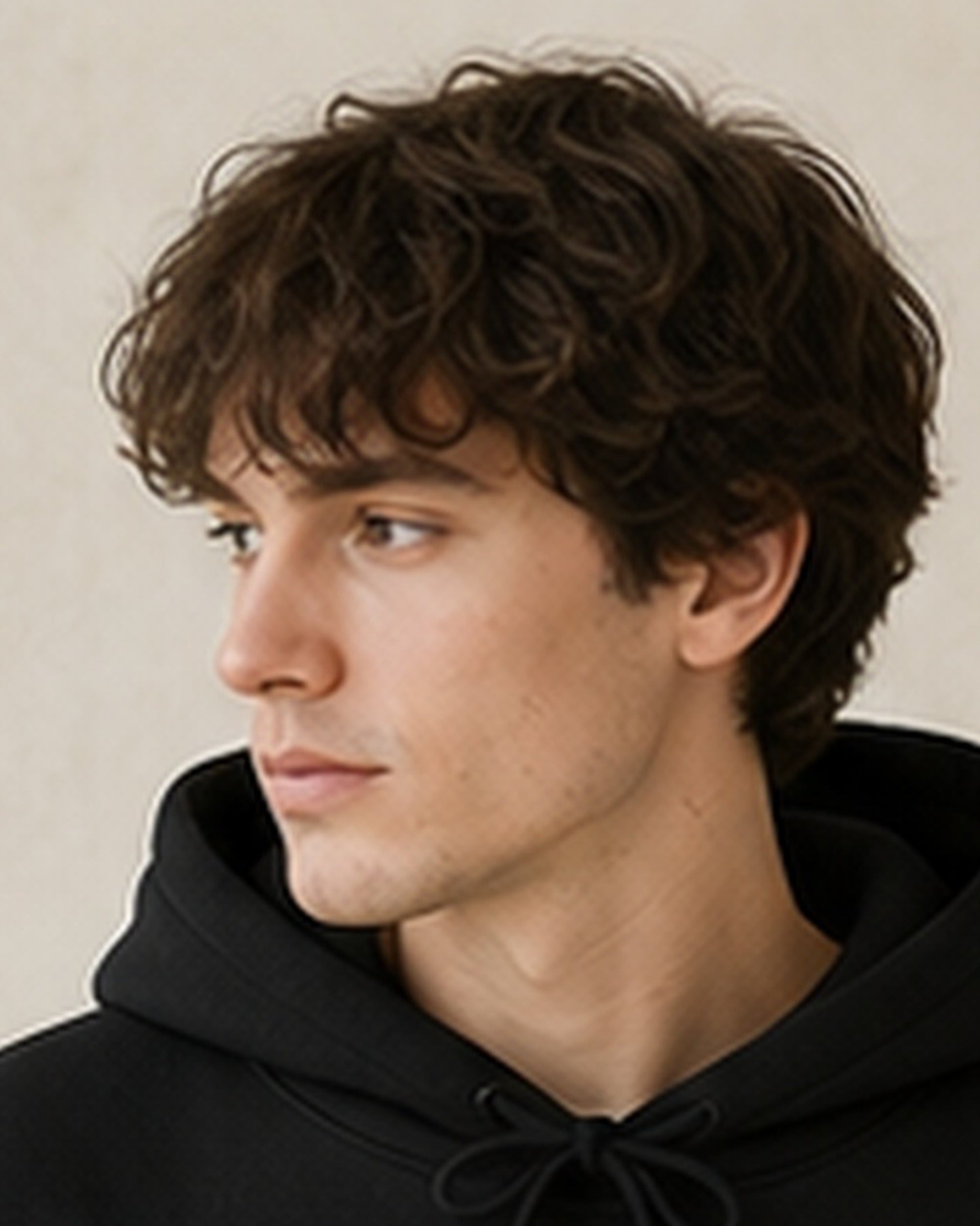 The Typese ISFJ Gildan hoodie in black, hood detail