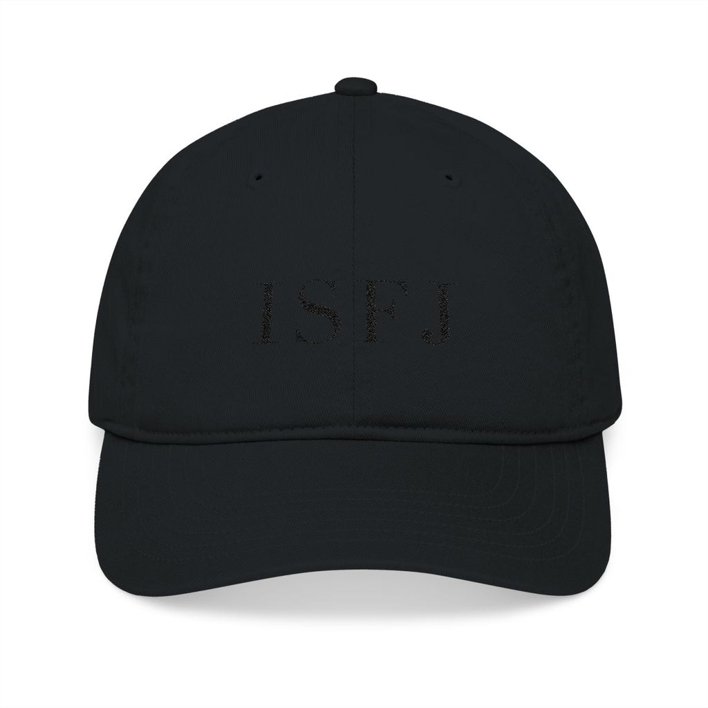 The Typese ISFJ organic cap, black black, front