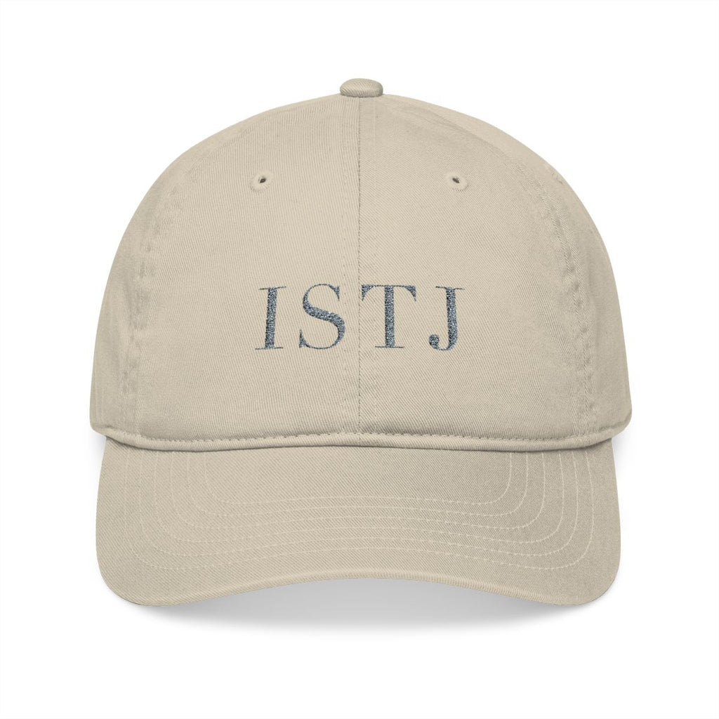 The Typese ISTJ organic cap, oyster beige, front
