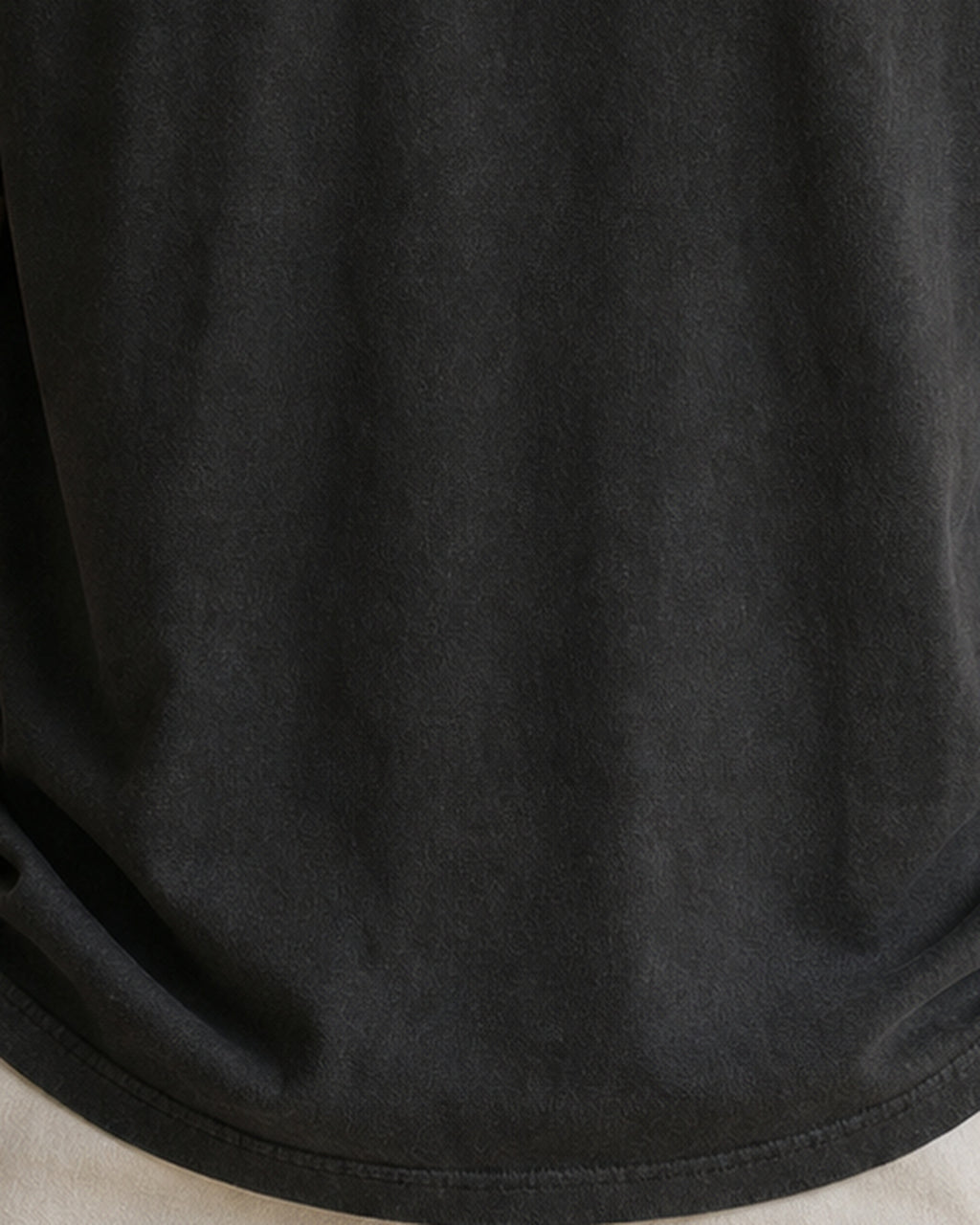 The Typese ISTP Comfort Colors Tee in black, male fabric detail