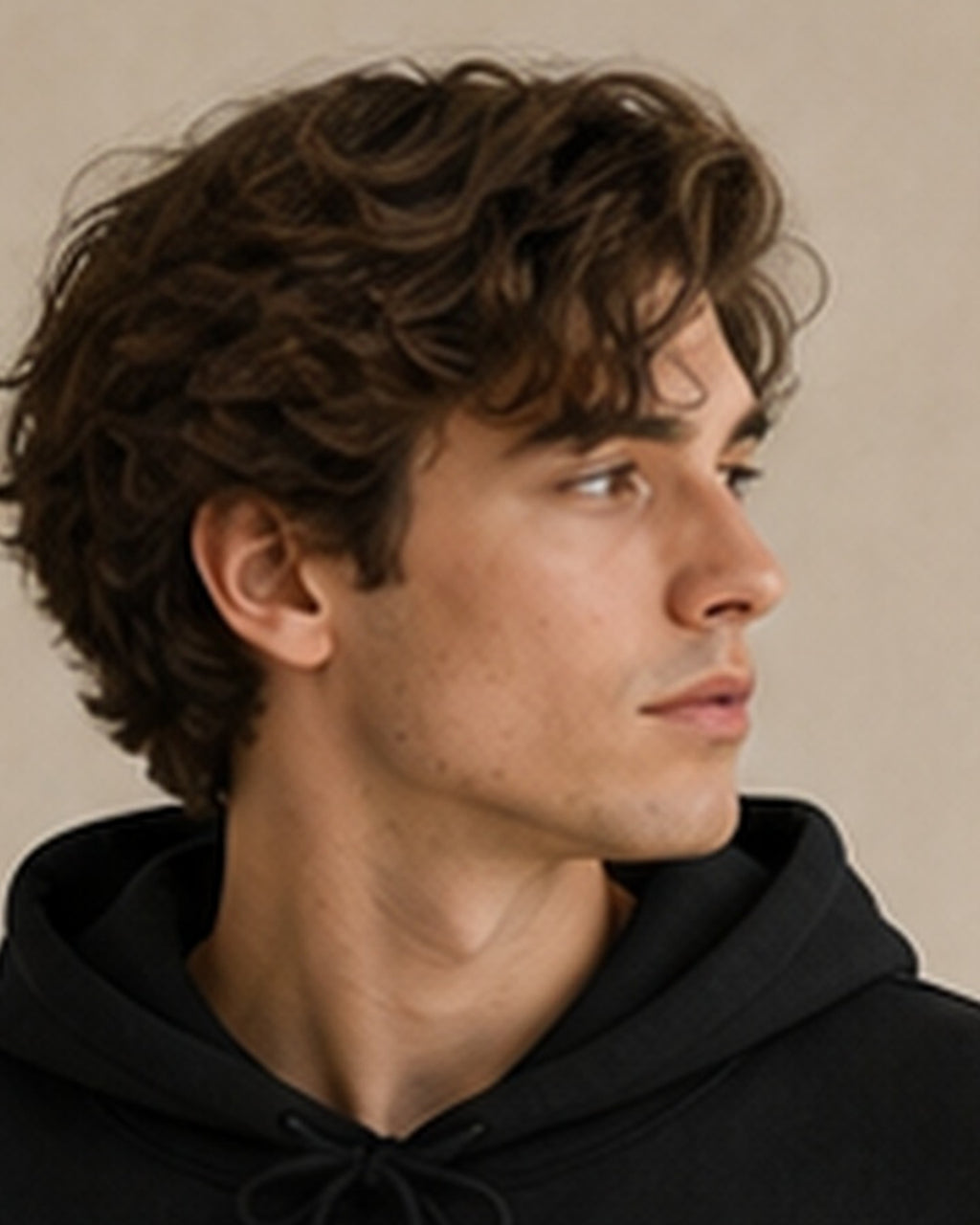 The Typese ISTP Gildan hoodie in black, hood detail
